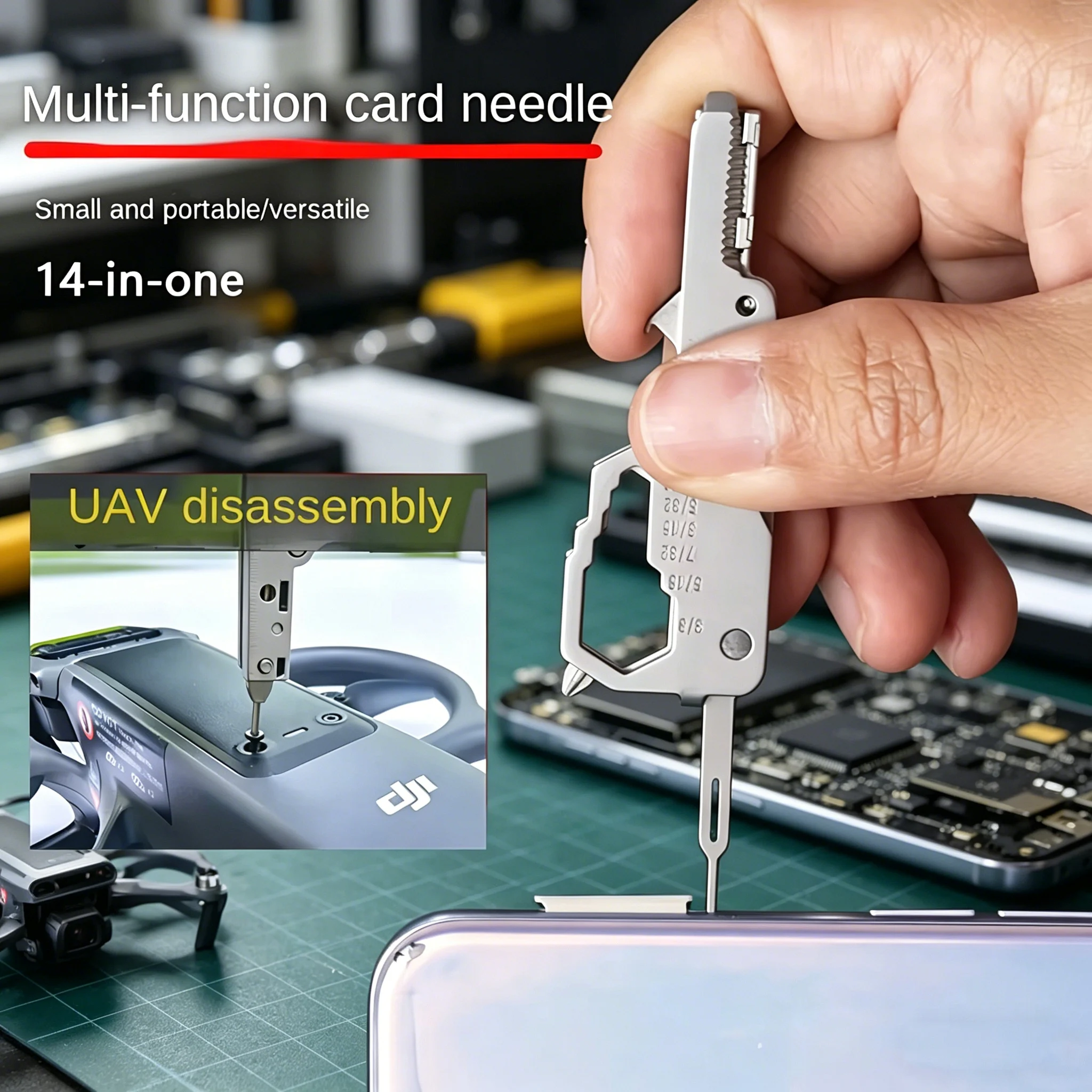 Tech Accessories Kit - أداة متعددة الوظائف للمفاتيح - أداة