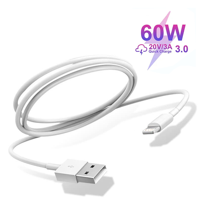 Tech Accessories Phone - كابل USB A إلى Lightning لأجهزة