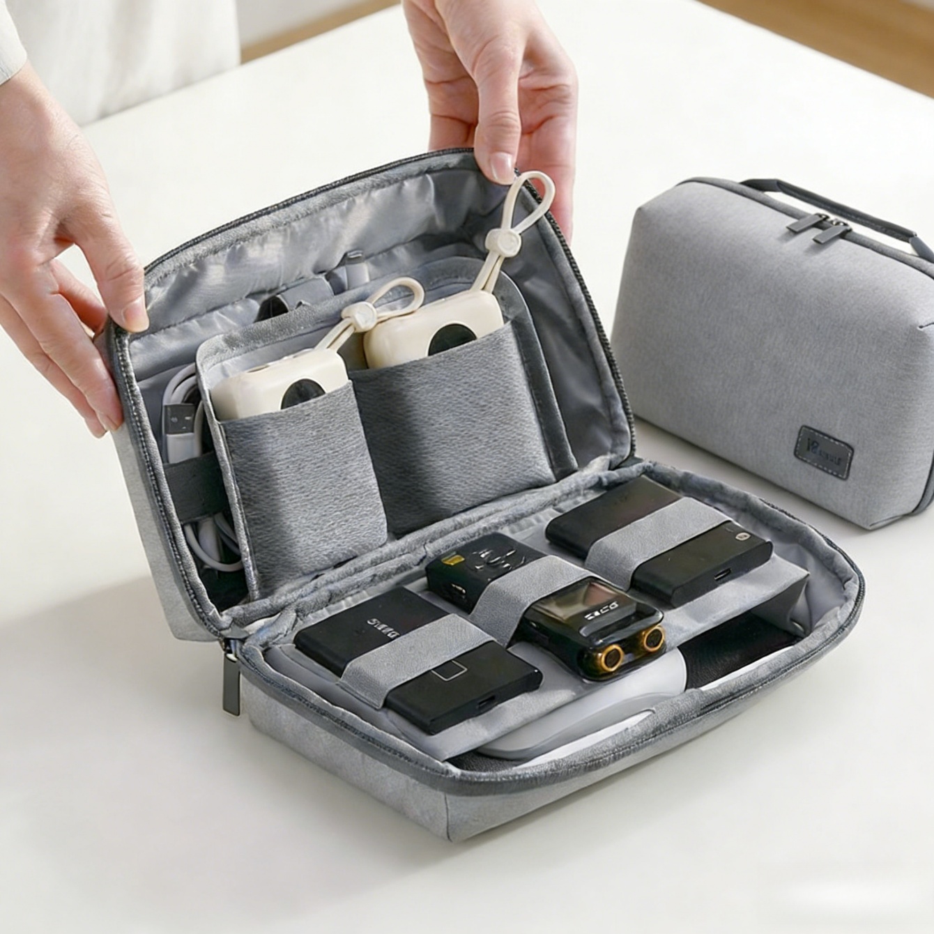 Tech Accessories Travel Organizer Pouch - قطعة واحدة من حقيبة السفر لتنظيم