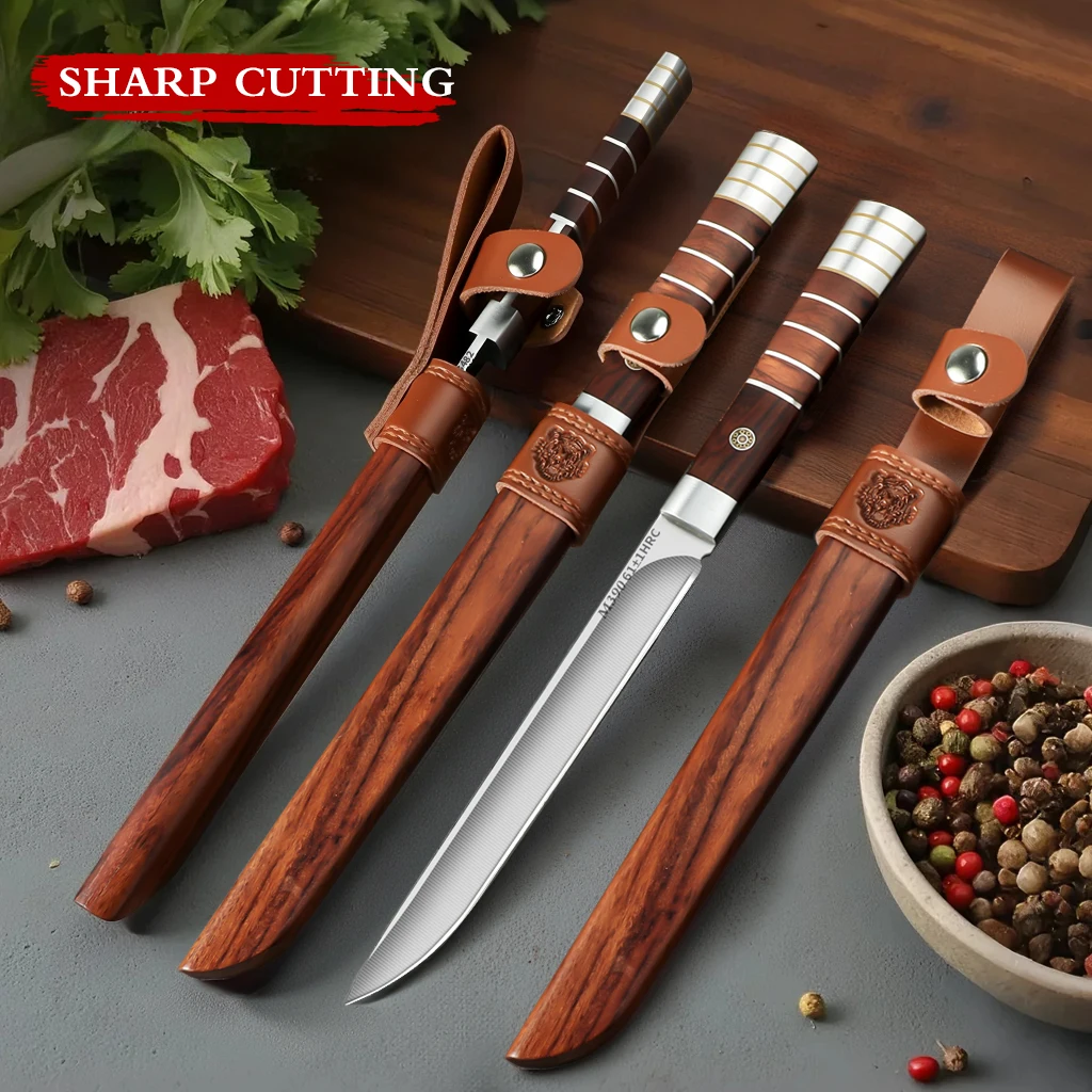 High Tech Kitchen Accessories - طقم سكاكين مطبخ بشفرات مستقيمة 1/2/3،