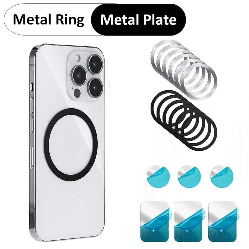 Tech Accessories Phone - لوحة معدنية عالمية وحلقة معدنية للهاتف