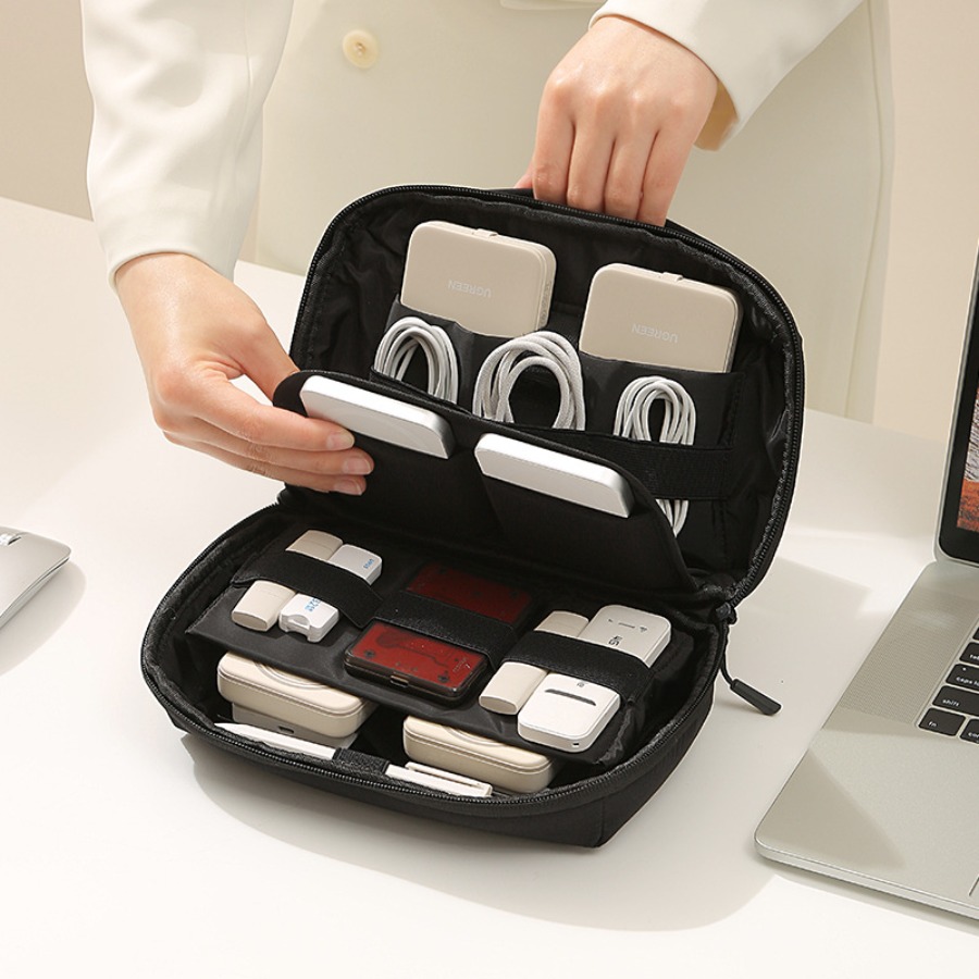 Tech Accessories Travel Organizer Pouch - منظم أسلاك محمول للسفر، حافظة تخزين