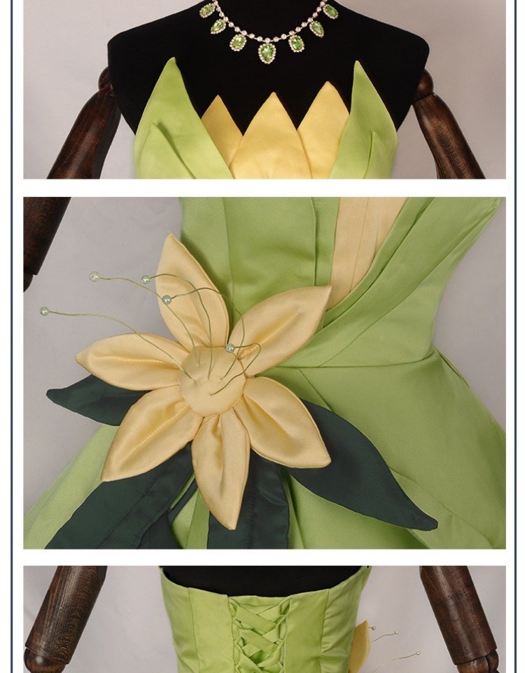 فستان الأميرة تيانا، زي تنكري، - مراجعة Tech Hair Accessories وسعره