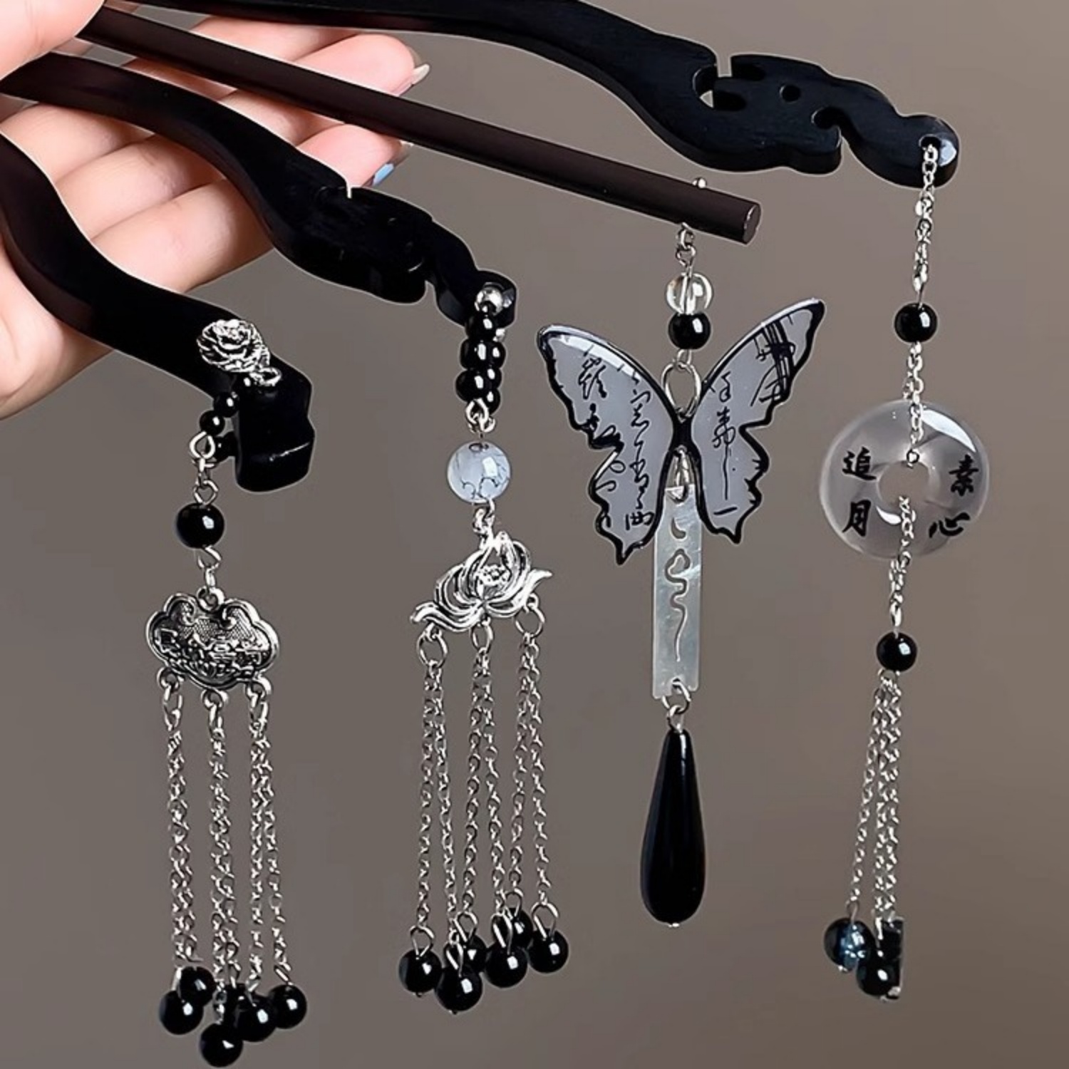 ضوء فاخر خشبي شرابة دبوس الشعر - مراجعة Tech Hair Accessories وسعره