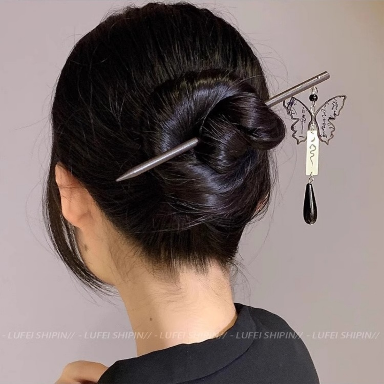 ضوء فاخر خشبي شرابة دبوس الشعر - مراجعة Tech Hair Accessories وسعره