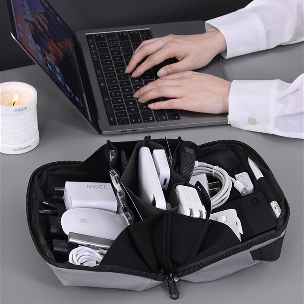 1 قطعة الحقيبة التكنولوجيا الس - مراجعة Tech Accessories Travel Organizer Pouch وسعره