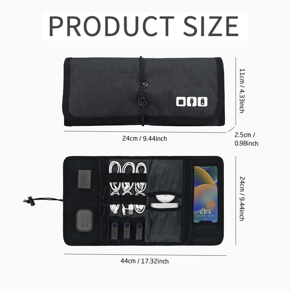 حقيبة تنظيم الإلكترونيات، حافظ - مراجعة Tech Accessories Travel Organizer Pouch وسعره