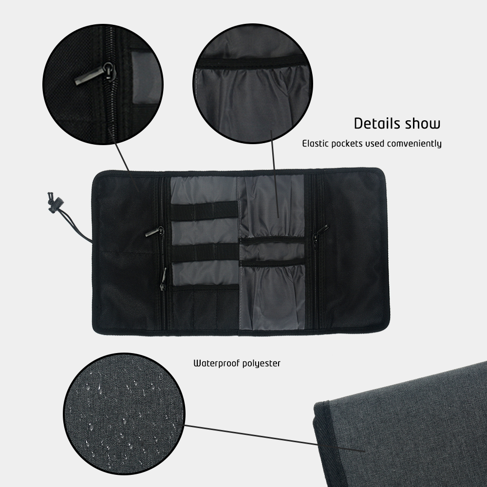 حقيبة تنظيم الإلكترونيات، حافظ - مراجعة Tech Accessories Travel Organizer Pouch وسعره