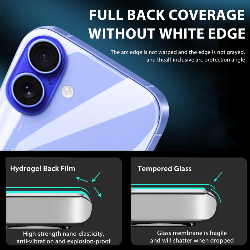 4-1 قطعة فيلم هيدروجيل خلفي آي - مراجعة Tech Accessories Phone وسعره