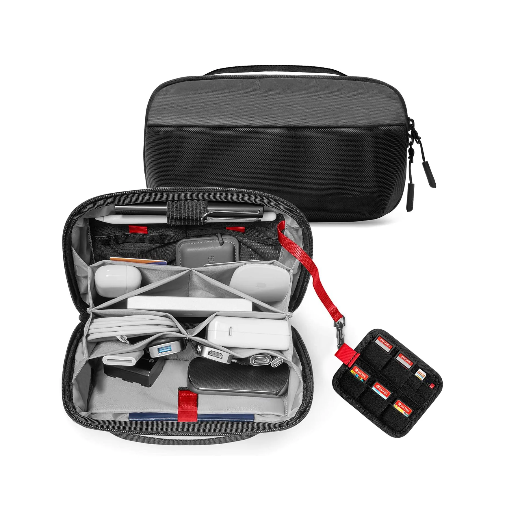 حقيبة تنظيم أدوات السفر، حافظة - مراجعة Tech Accessories Travel Organizer Pouch وسعره