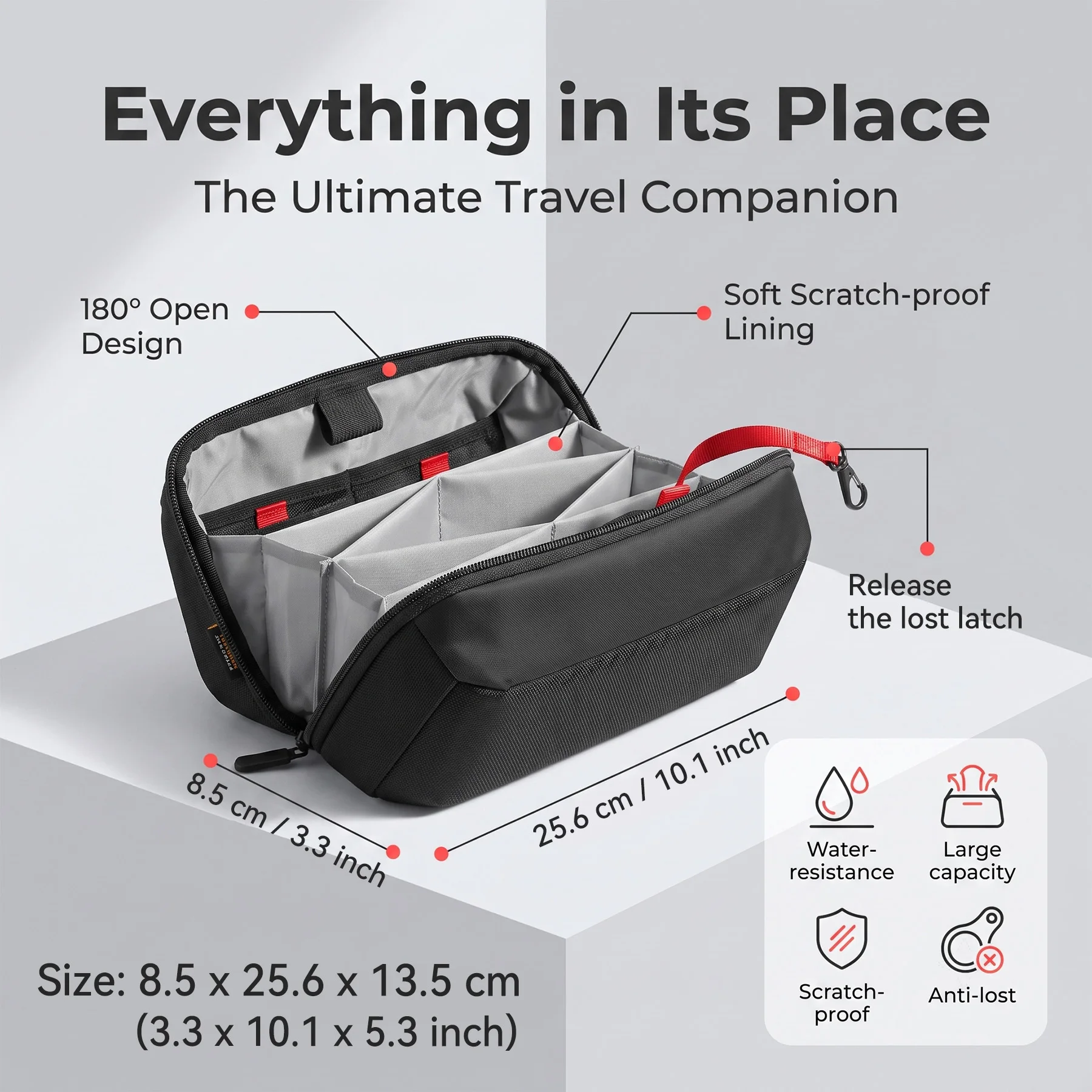 حقيبة تنظيم أدوات السفر، حافظة - مراجعة Tech Accessories Travel Organizer Pouch وسعره