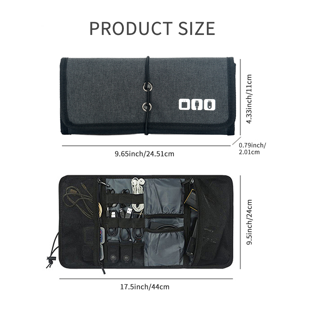 حقيبة تخزين الكابلات للسفر، حق - مراجعة Tech Accessories Travel Organizer Pouch وسعره