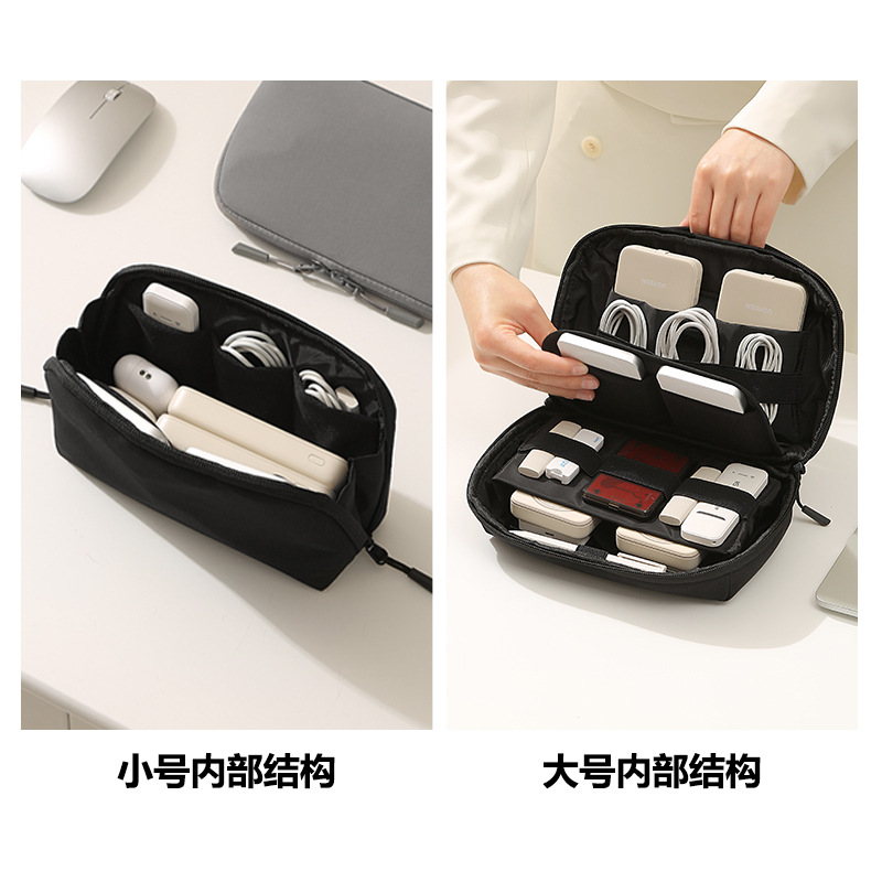 حقيبة تنظيم محمولة للكابلات وا - مراجعة Tech Accessories Travel Organizer Pouch وسعره