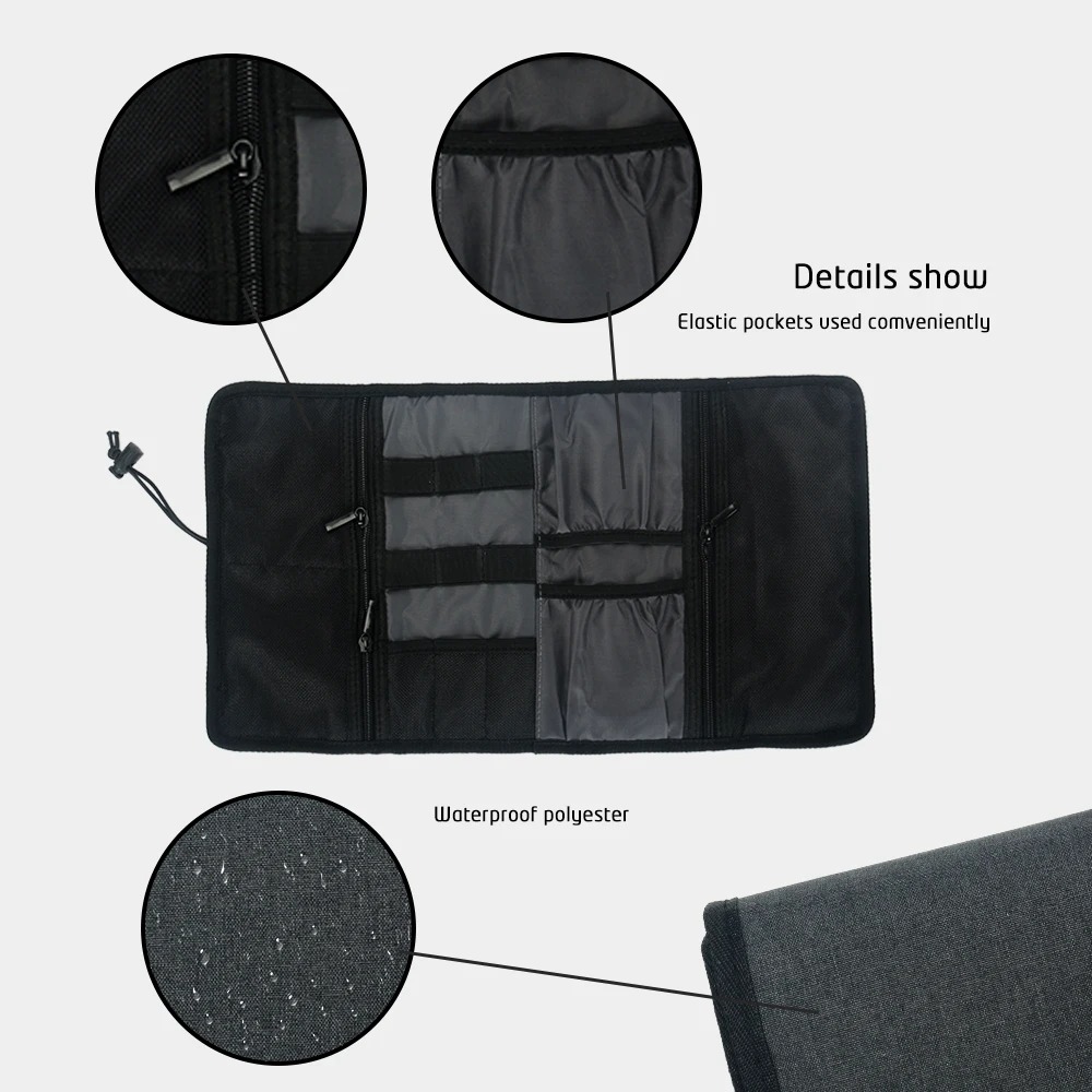 حقيبة سلك منظم إلكتروني، شاحن  - مراجعة Tech Accessories Travel Organizer Pouch وسعره