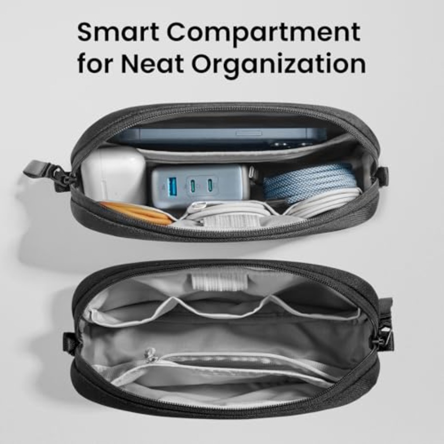 حقيبة سفر لتنظيم الإلكترونيات، - مراجعة Tech Accessories Travel Organizer Pouch وسعره