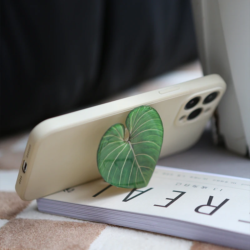 لامعة محاكاة ورقة حامل هاتف قب - مراجعة Tech Accessories Phone وسعره